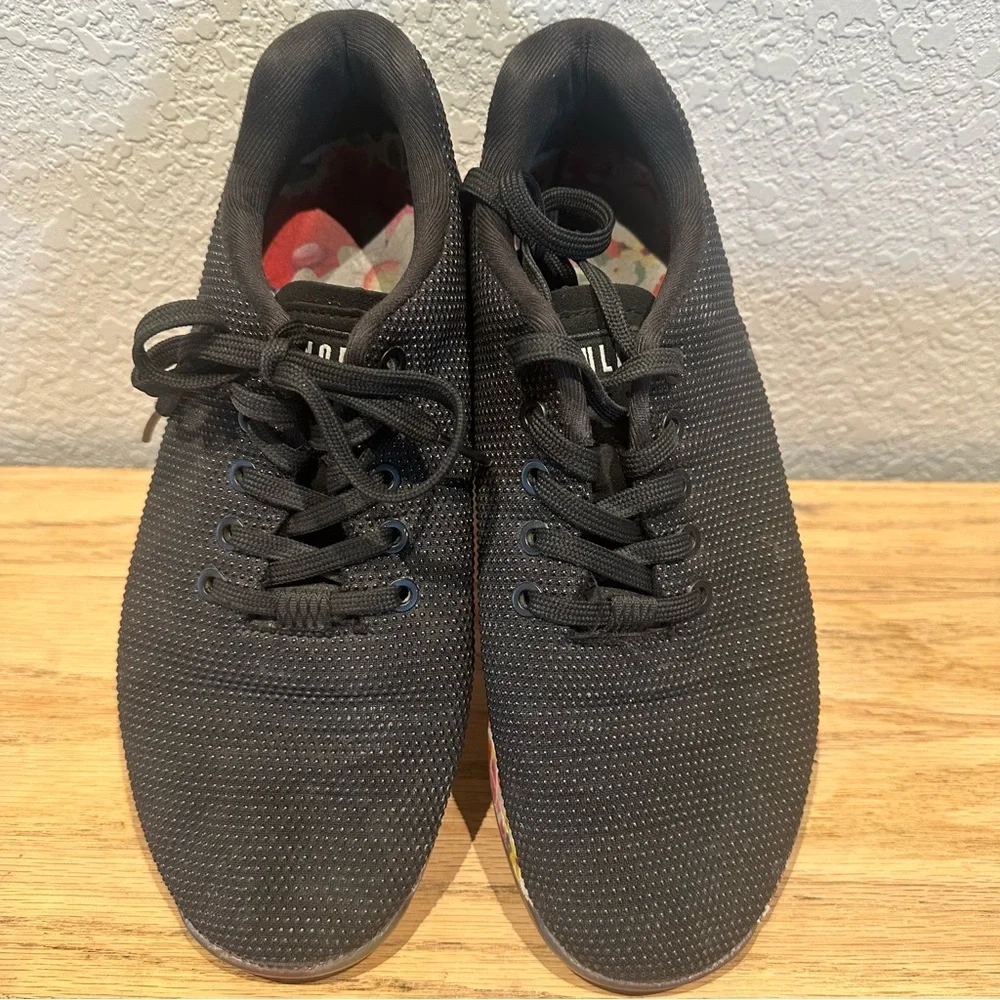NOBULL Black Floral Sneakers Womens‎ Size 8.5